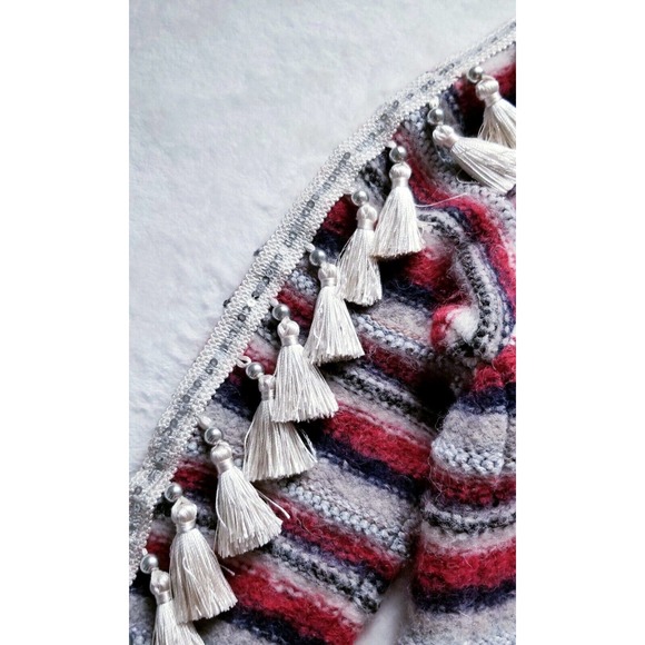 BASE MILANO superrr warm cozy "alpaca-knit-blend" tassel intermix sweater $695 s - Picture 8 of 11